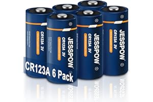 CR123A 3V Lithium Battery, CR123A Battery for Alarm System, Security Devices,Camera,Flashlights, Home Automation Microphone, 