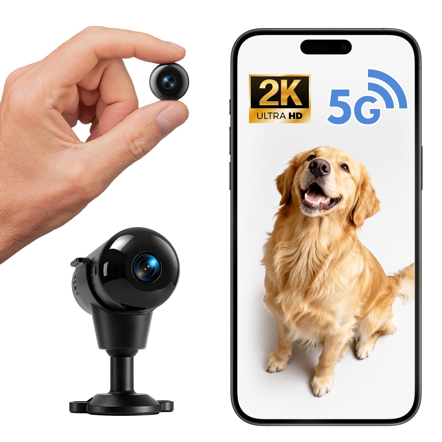 Photo 1 of *MISSING PARTS - See Clerk Notes*
Wcibia Hidden Camera, 5G WiFi Mini Nanny Cam with Free Cloud, 2K HD Wireless Camera, Supports Offline Recording & Motion Detection & Night Vision for Baby/Pet Monitor/Home Security