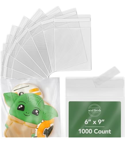 300pcs Clear 4x4 Adhesive Cellophane Bags – Self-Stick OPP Baggies For Snacks, Cookies, Candies & Crafts - View #5