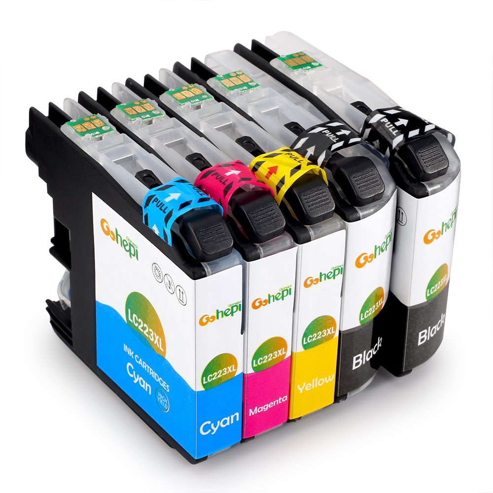 Gohepi LCXL Compatible para Cartuchos de tinta Brother LC Negro Cian Magenta