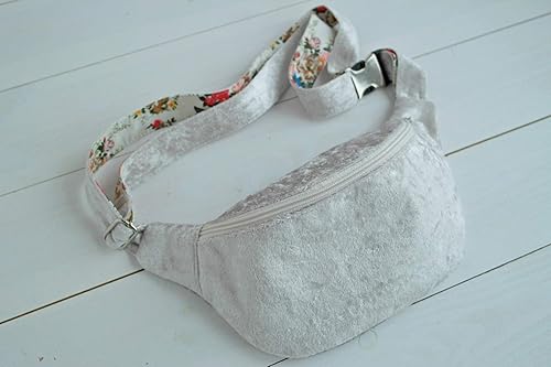 silver fanny pack amazon