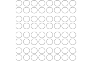 Jepeux 600Pcs 6mm Silver Open Jump Ring, Used for Key Chain, Jewelry Making, Necklace Maintenance and Earring Decoration DIY Process Open Jump Ring (600Pcs)