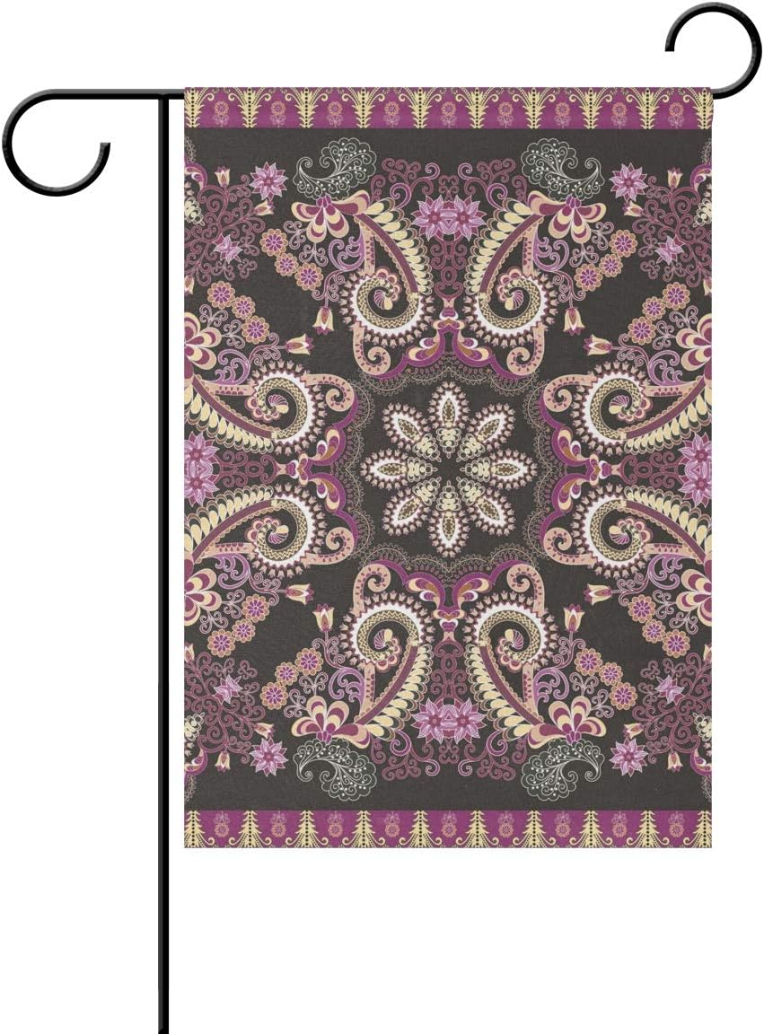 REFFW Gartenflaggen-Stadtbanner-Blumen-Weinleseblumenmuster für