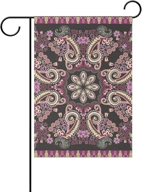 REFFW Gartenflaggen-Stadtbanner-Blumen-Weinleseblumenmuster für