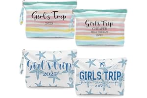 Fokongna 4PCS Girls Trip Gifts Favors Rainbow Starfish Wet Bag Wet Dry Bag Beach Bag for Swimsuit Toiletry Bag Travel Essentials For Women, Beach Travel Gym Wet Dry Bag for Swimsuit Dirty Diaper Bag