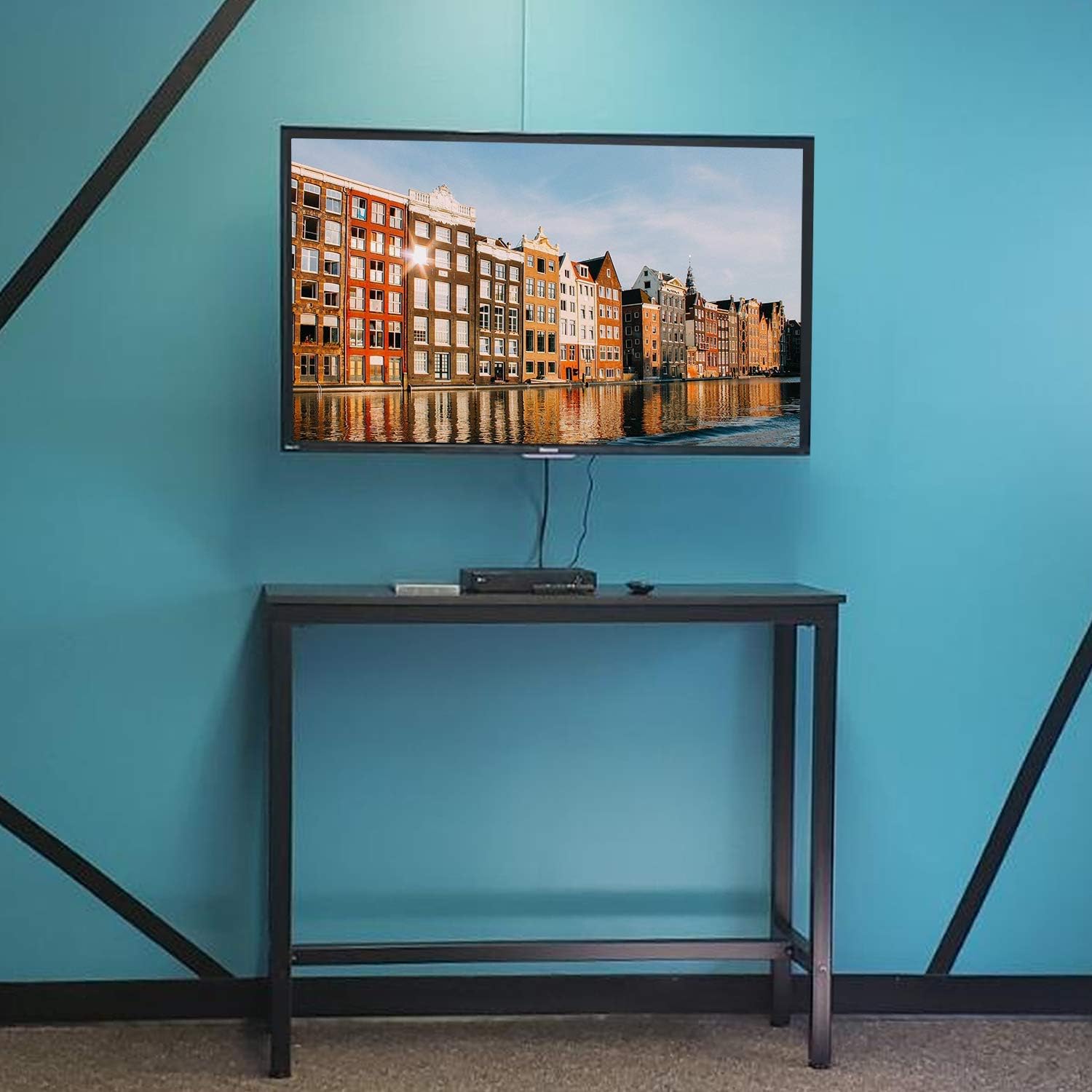 Mr IRONSTONE Vintage Kitchen Baker's Rack Utility Storage Shelf 35.5" Microwave Stand 3-Tier+4-Tier Shelf & 39.4” Bar Table Pub Dining Height Table Black Bistro Table (Indoor USE ONLY) - Standing Baker's Racks