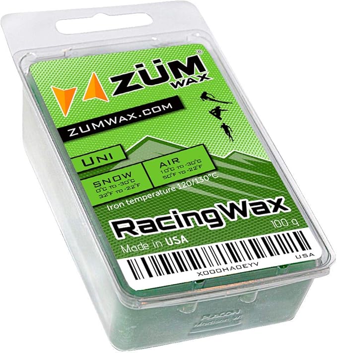 ZUMWax Ski/Snowboard RACING WAX Universal 100 gram INCREDIBLY