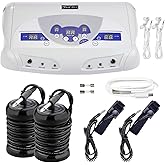 veicomtech Ionic Foot Bath Detox Machine for 2 Users with MP3 Player | Dual Ionic Foot Spa System, 2 Earphones + 2 Arrays Included, 30-Min Timer, Gift for Couples