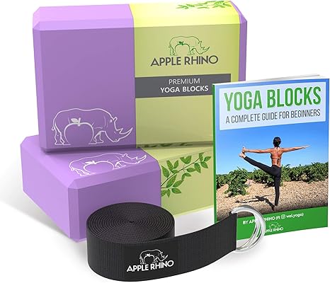 yoga block and strap set