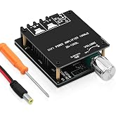 ZK-1002L 200W Audio Power Amplifier Board with Bluetooth and AUX Inputs | 2.0 Channel Stereo Mini Power Amplifier Receiver Module for Home DIY Speakers System, DC 5-24V