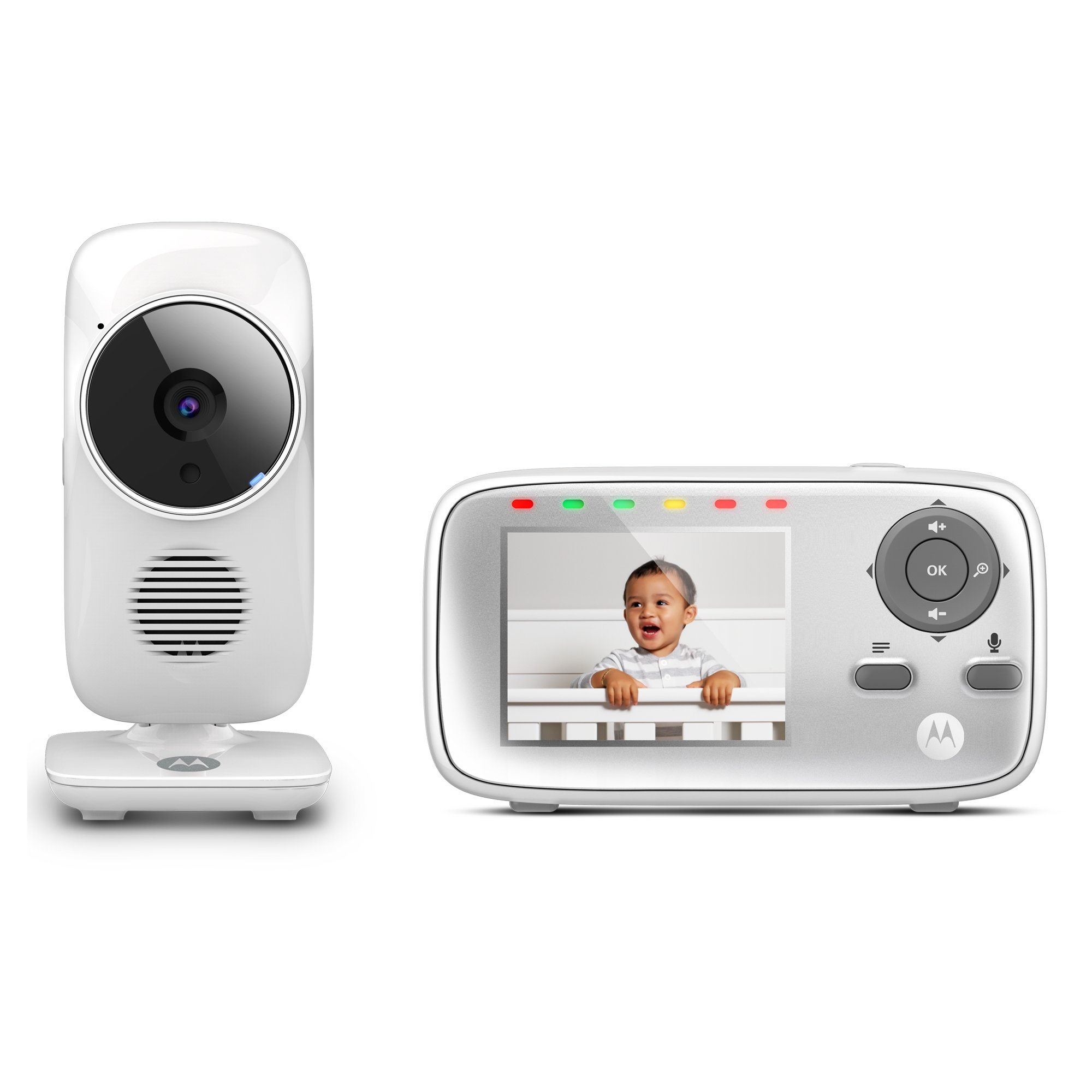 Motorola MBP483 2.8" Video Baby Monitor with Digital Zoom, Two-Way Audio and Room Temperature Display