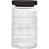 WACOI Glass Jars with Wooden Lid 32oz, Glass Canisters Glass Jars Food Storage Containers for Candy, Oats, Coffee, Flour, Tea, Flour, Decorative Jars for Kitchen & Pantry