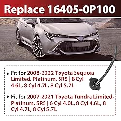 2-Pack 16405-0P100 Coolant Overflow Reservoir Cap