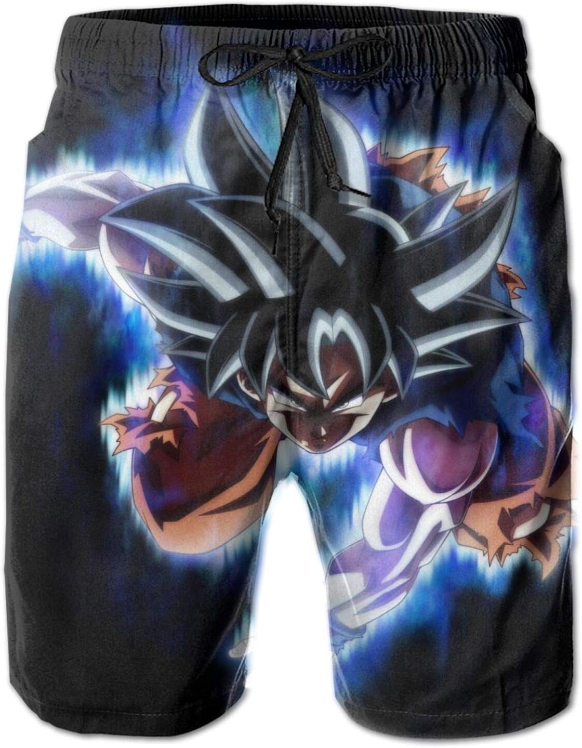 Men's Swim Trunks Dragonball Kakarotto Super Saiyan God Goku Swimwear
