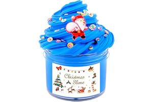 DREUNSTO Christmas Butter Slime for Kids, Soft and Non-Sticky Blue Cake Slime, Scented Slime Party Favor, Birthday, Party, Christmas Stuffers, Slime for Girl Boys