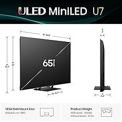 Hisense 65" Class U7 Mini-LED ULED 4K UHD Google