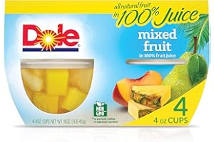 Dole Fruit Bowls, Mixed Fruit in 100% Fruit Juice, 4oz, 4 cups