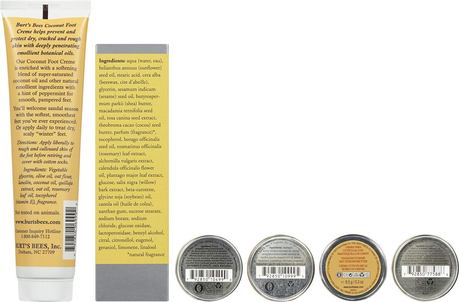 Burt's Bees Classics Gift Set, 6 Products in Giftable Tin – Cuticle Cream, Hand Salve, Lip Balm, Res-Q Ointment, Hand Repair Cream and Foot Cream: Beauty