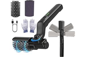 Vahrelo Grill Master Pro Electric Grill Brush – Adjustable Power, Replaceable Mesh & Polishing Heads, Heat-Resistant & Waterp