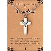 Cremation Cross Necklace for Ashes Cross Urns Locket Pendant Ashes Holder Stainless Steel Memorial Jewelry