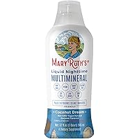 Liquid Multimineral Natural Sleep Aid by MaryRuth's, Sleep Drink with Vegan Vitamins, Magnesium, Calcium & MSM, NO…
