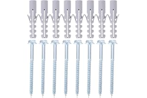 MALUGOGO 10 Sets Heavy Duty Tv Mount Expansion Anchors and Exhaust Hood Screws with Wall Bolts for Brick