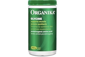 Organika Canadian-Made Glycine Powder - Proteinogenic Amino Acid - Aids Protein Synthesis, Collagen Formation, Joint and Musc