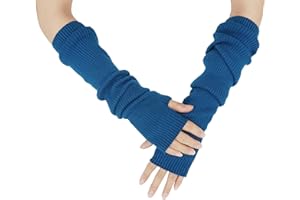 Farlenoyar Warm Cashmere Long Arm Gloves for Women Cozy Winter Fingerless Gloves Soft Arm Warmers,Great Holiday Gift