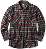 CQR Men's Flannel Button Down Shirts, Soft Cotton