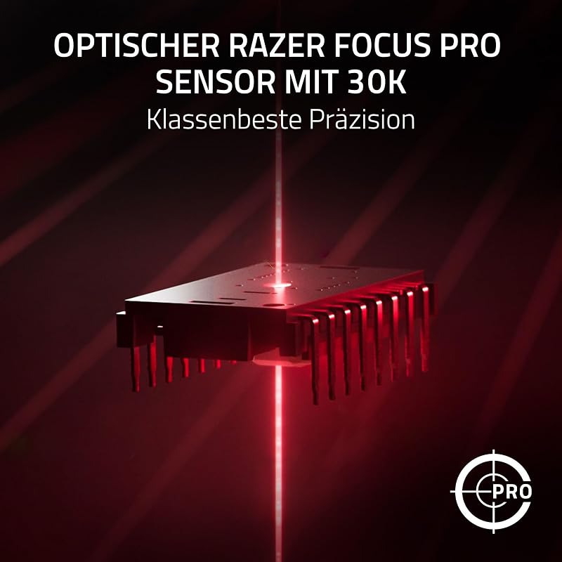 Viper V3 HyperSpeed - Kabellose Esports Gaming-Maus - Focus Pro 30K DPI Sensor - bis zu 280 Std. Akku, Mechanische Maus-Switches 2th Generation - kabellose Abtastrate 4000Hz- PC/Mac | Schwarz
