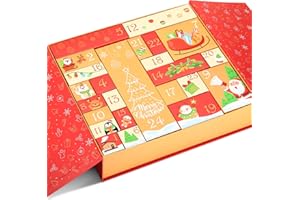 GWHOLE Advent Calendar 2025 Empty Advent Calendar to Fill Gift Boxes for Make Your Own Advent Calendar 24 Days Countdown Gift