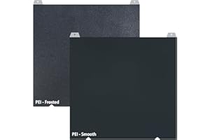 GOMENL Build Plate for Creality K1/ K1C/Ender-3 S1/Ender 5 S1/Ender 3 S1 Pro/Ender V3 KE/Ender3 V3 SE: K1 K1C Build Plate 235x235mm Flexible Spring Steel Sheet (Smooth Black PEI+Textured Black PEI)