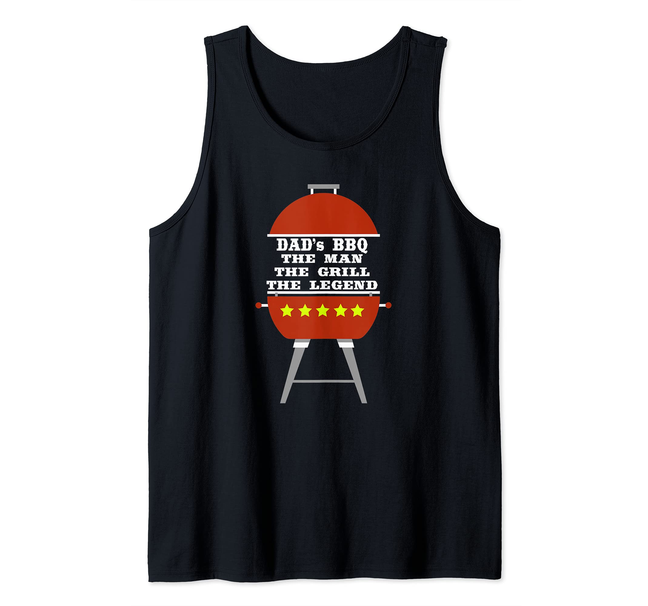 Mens Dad Barbecue Grill the Man Myth Legend Funny Grilling BBQ Tank Top