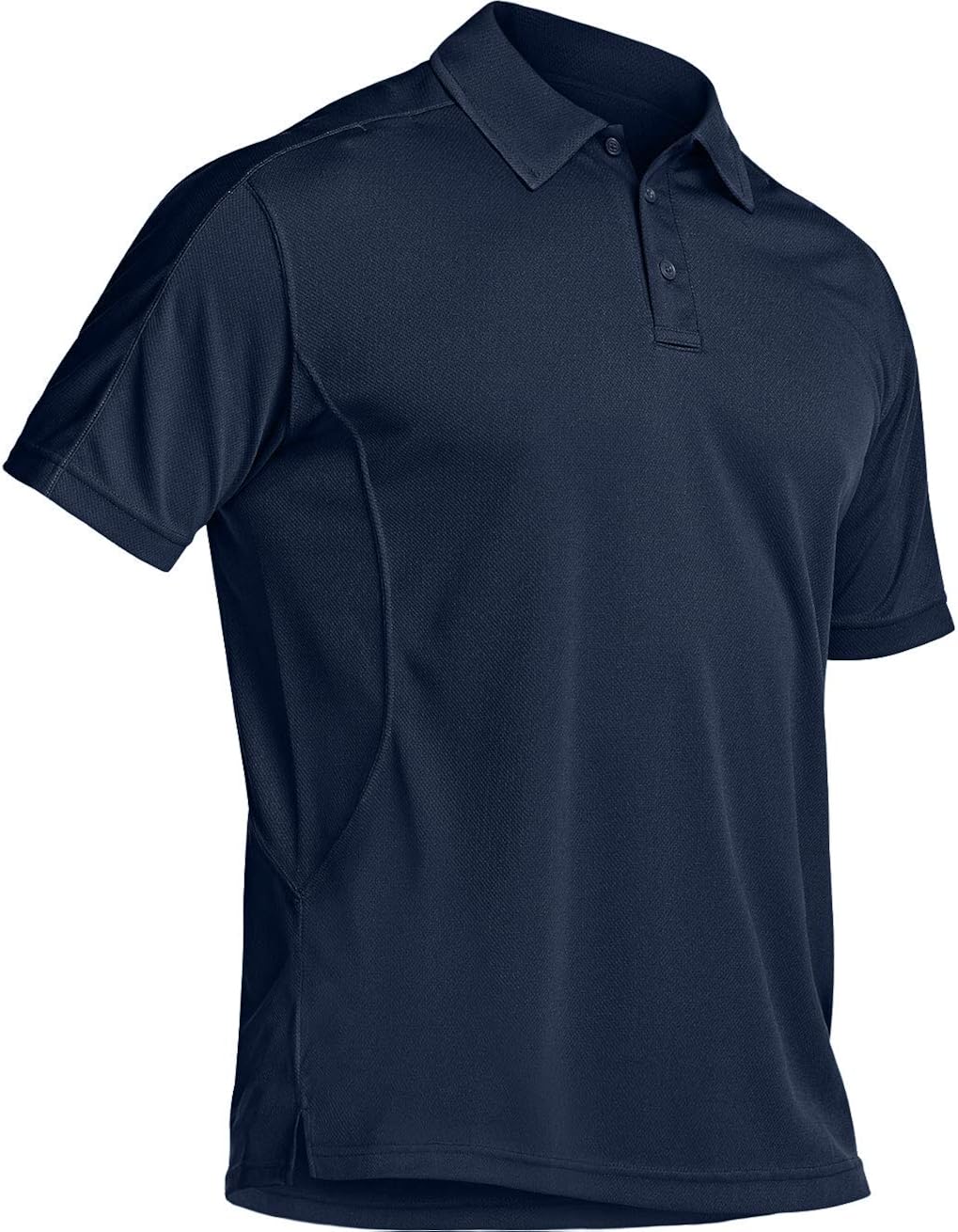 CQR Men's Short Sleeve Tactical Work Shirts, Dry Fit Lightweight Polo Shirts, Outdoor Performance UPF 50+ Collared Shirt: Clothing