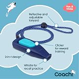 Coachi Whizzclick 2 in 1 Clicker and Whistle Dog Training Aid Reflective Lanyard view 3