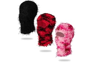 MGBPEI Distressed Balaclava Ski Mask for Men/Women Knitted Full Face Ski Mask Windproof Neck Warmer