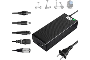 EVAPLUS 5 in 1 Plugs 54.6V Fast Charger, Universal for 48V 13S Lithium Batteries, Pinkind 48V Li-ion Battery Charger Replacement for Razor, Jetson, Voyage, Gotrax, Ninebot,Segway, Hiboy