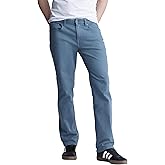 Buffalo David Bitton Mens Non-Denim Straight Leg Six French Terry Pants with Cotton Blend Stretch