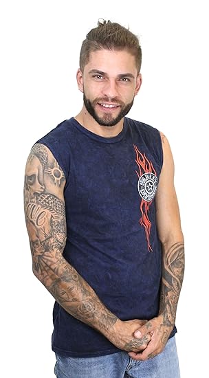 Amazon Com Harley Davidson Mens Rusted Flame Mineral Dye Midnight
