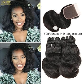 Amazon Com Peruvian Hair 4 Bundles 10inch Body Wave With 10inch