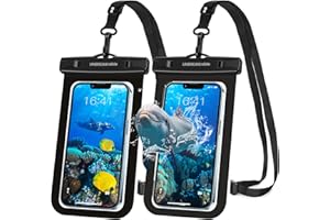 UNBREAKcable Waterproof Phone Pouch, IPX8 Waterproof Phone Case for iPhone 15 14 13 12 Pro Max XS 7 8 Plus SE Samsung Galaxy Cellphone Up to 7.0", Dry Bag Beach Essentials for Vacation - 2 Pack