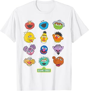 Sesame Street Character Heads T-Shirt