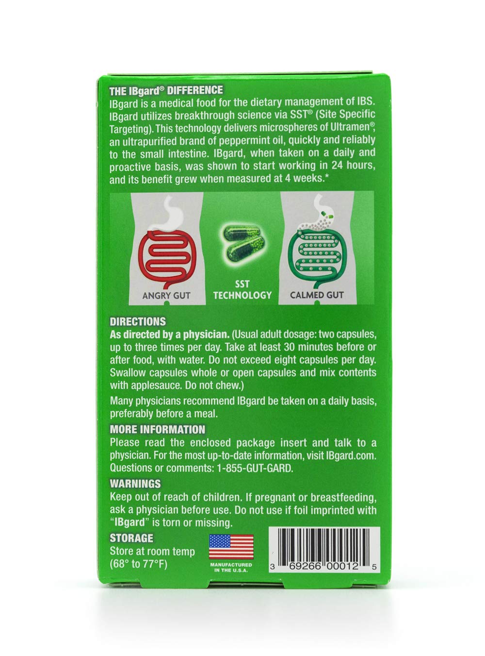 IBgard for Irritable Bowel Syndrome (IBS) Relief Bloating Gas 12