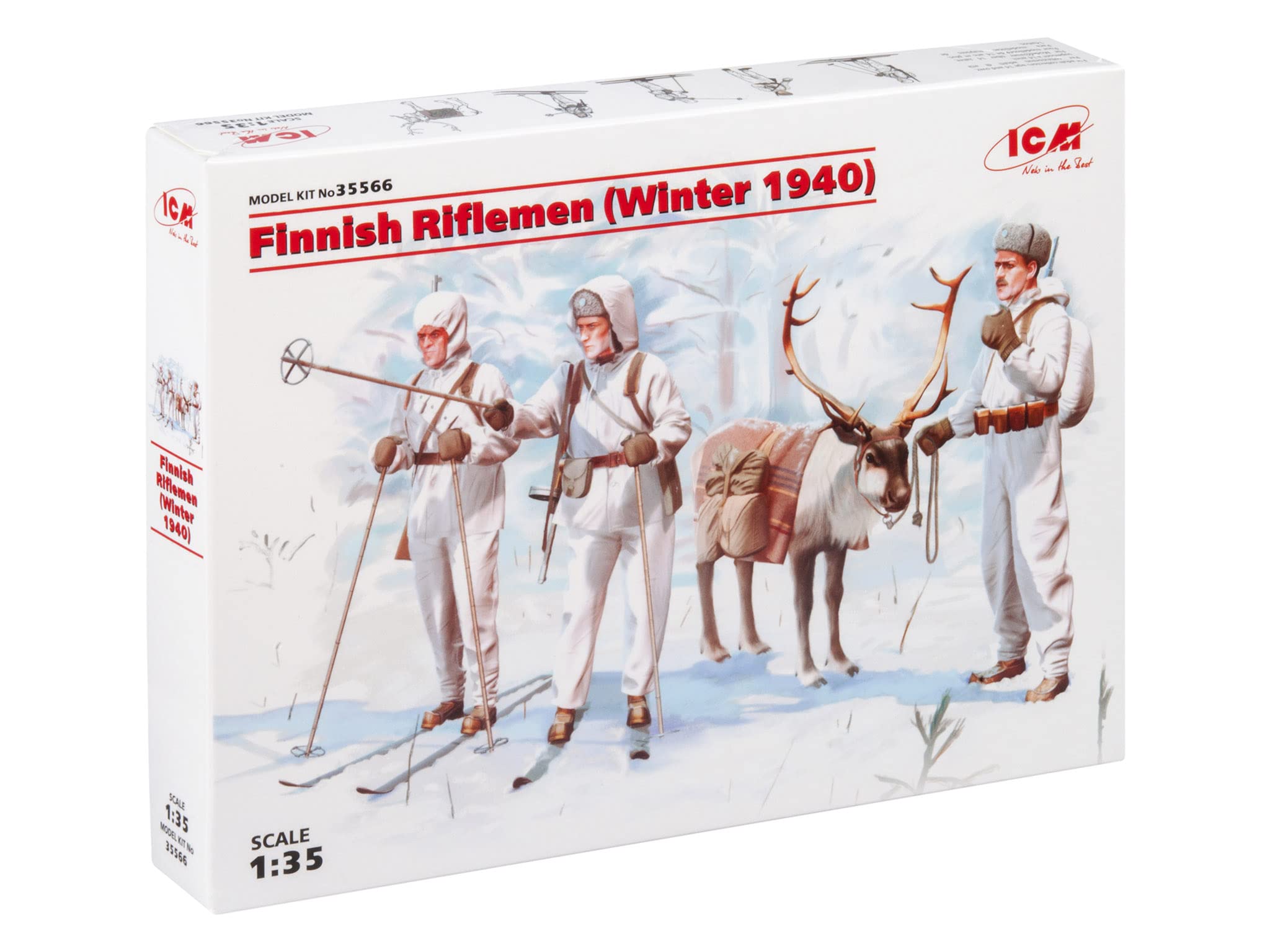 ICM 1/35 WWII 035566 Finnish Infantry Plastic Model Kit