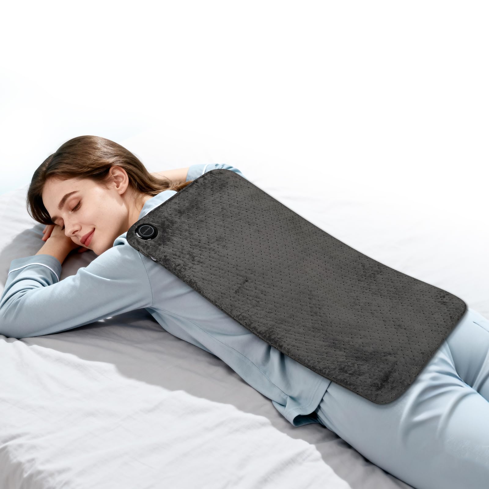 Photo 1 of 24V Heating Pad – Portable Electric Heat Pad with 6 Heat Settings, Auto Shut Off, Super Soft for Back, Neck, Cramps, Shoulders,Christmas Gifts for Mom, Dad, Women, Men