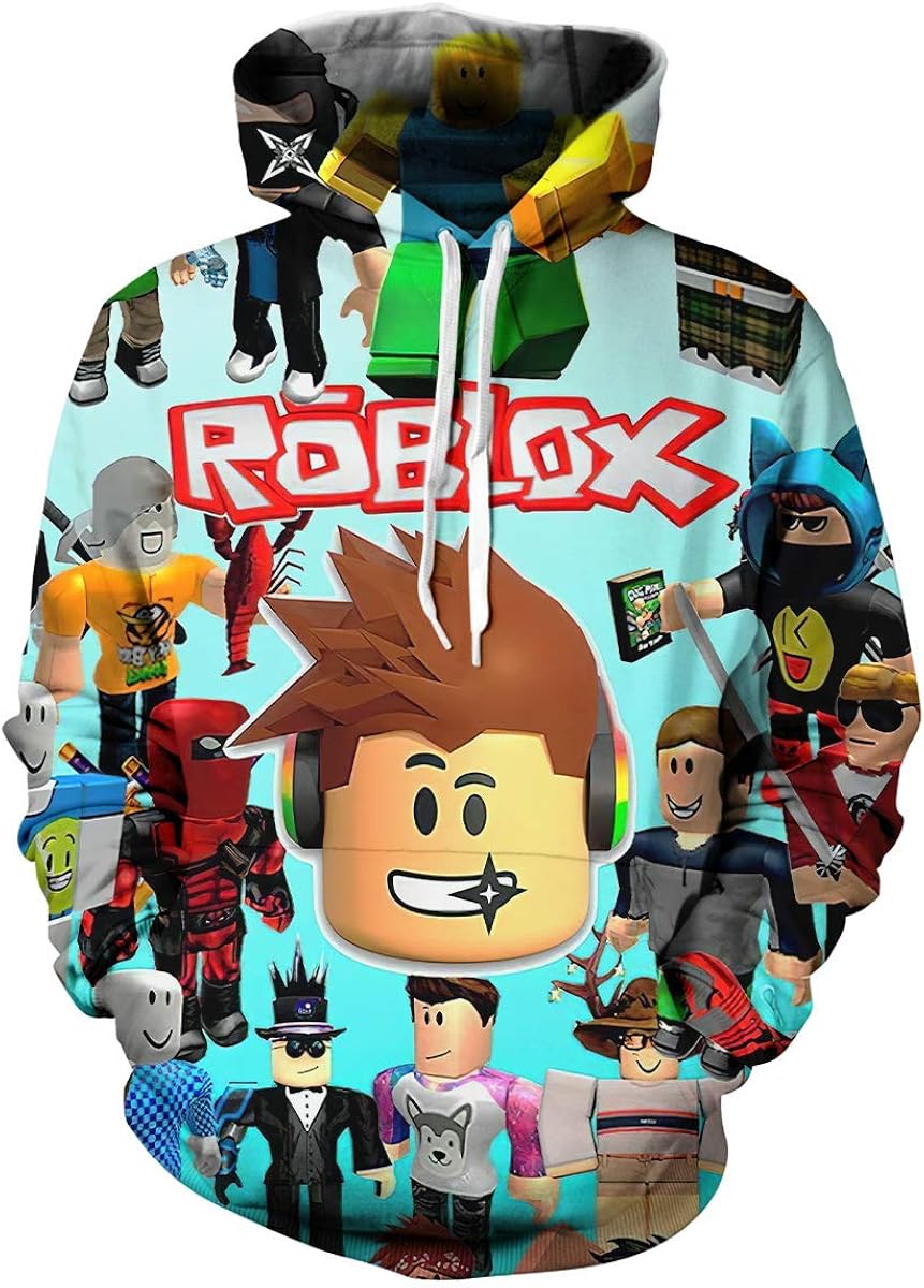 hlhhing Children's Hoodies 3D Print Hoodies Cartoon Hoodie Boys Girls Hoodie Unisex Pullover Sweatshirts: Clothing