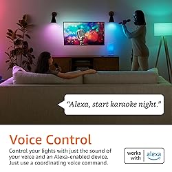 Amazon Basics Smart A19 LED Light Bulb, Color