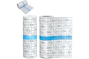 2 PCS Transparent Stretch Adhesive Bandage, 6 Inch x 5 Yard-Waterproof Clear Film Dressing Bandages, Adhesive Bandages Shower