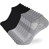 ATBITER 12 Pairs Ankle Socks Women and Men Low Cut No Show Athletic Running Short Socks
