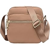 DIHKLCIO Nylon Crossbody Bags for Women Purses and Handbags Women's Casual Messenger Bag Waterproof Black Crossbody Purse